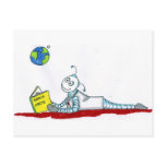 ro bott reading post cards