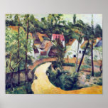 Road bend by Paul Cezanne Poster