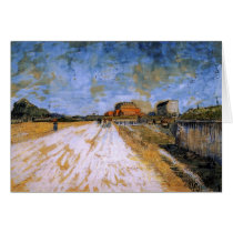 Road Beside Paris Ramparts, Vincent van Gogh Card