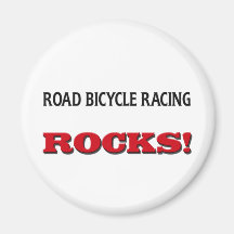 Road Bicycle Racing Rocks Fridge Magnets