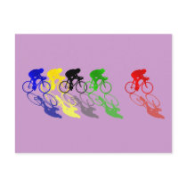 Road Bike Road Racing  Cycling Post Cards