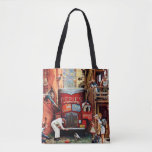 Road Block by Norman Rockwell Tote Bag
