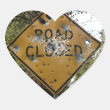 Road Closed Sign Sticker