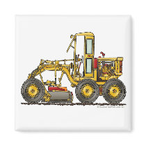Road Grader Dirt Scraper Construction Magnets