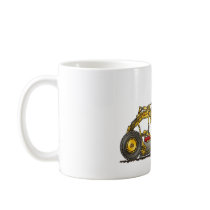 Road Grader Dirt Scraper Construction Mugs by art1st Road Grader Dirt Scraper Construction Mugs