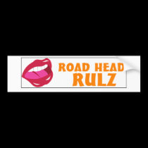 Road Head Rulz - Bumper Sticker bumper stickers