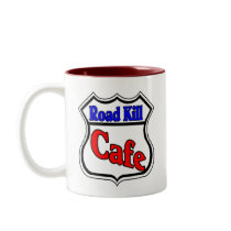 Road Kill Cafe mugs