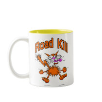 Road Kill Cat mugs