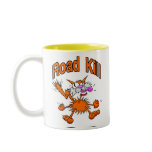 Road Kill Cat mugs