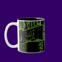 Road King, Green Posterized Graphic mugs