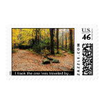 Road Not Taken Literature Poem Stamps