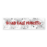 ROAD RAGE PRINCESS BUMPER STICKERS