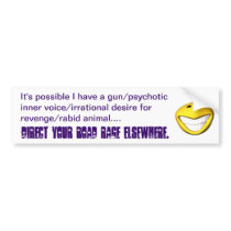 Road Rage Rethought Bumper Stickers