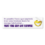 Road Rage Rethought Bumper Stickers