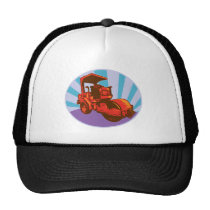 road roller construction equipment hats