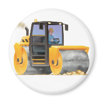 Road Roller Magnet