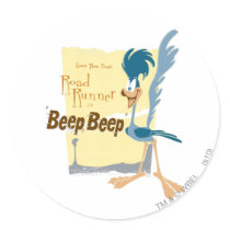 Road Runner Beep, Beep Round Sticker