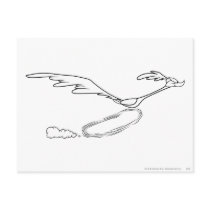 Road Runner Running Fast Postcards