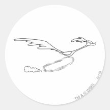 Road Runner Running Fast Stickers