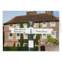 Road sign at Little Missenden, Buckinghamshire, UK Greeting Card