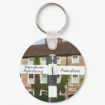 Road sign at Little Missenden, UK keychains by photoslot Road sign at Little Missenden, UK keychains