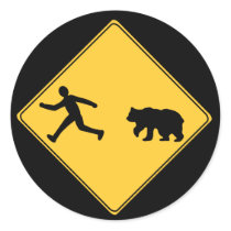 Road Sign- Bear stickers by warrior_woman Road Sign- Bear stickers