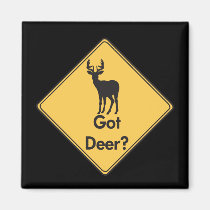 Road Sign- Got Deer? Magnet magnets