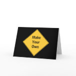 Road Sign- Make Your Own Greeting Card-Blank