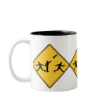 Road Sign- Meteor Coffee Mugs