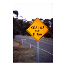Road sign New South Wales, Australia posters