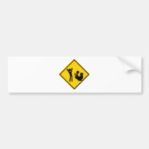 Road Sign Poop Goblin 1 Bumper Stickers