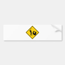 Road Sign Poop Goblin 2 Bumper Sticker