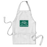 Road Sign Style EVOLVE Bicycle Art Apron