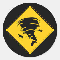 Road Sign- Tornado stickers