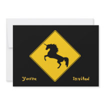 Road Sign Unicorn Custom Announcements