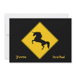 Road Sign Unicorn Custom Announcements