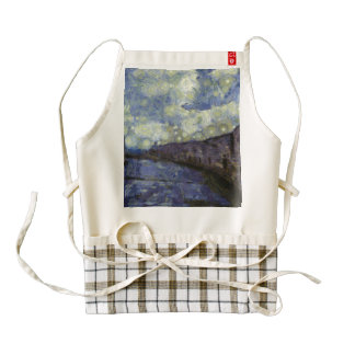 Road through the mountains zazzle HEART apron
