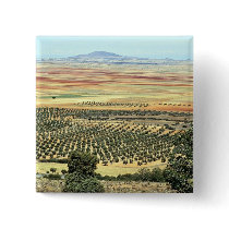 Road to Ciudad Real from Orgaz, Castilla-La Mancha Pinback Buttons