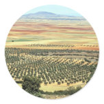 Road to Ciudad Real from Orgaz, Castilla-La Mancha Sticker