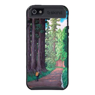 Road to Nikko Hasu Kawase forest shin hanga scene Case For iPhone 5
