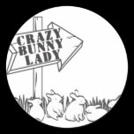 ROAD TO THE CRAZY BUNNY LADY stickers