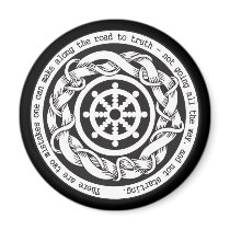 Road to Truth Dharma Wheel Fridge Magnet