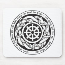 Road to Truth Dharma Wheel Mousepad