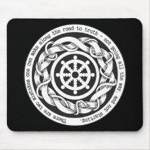 Road to Truth Dharma Wheel Mousepads