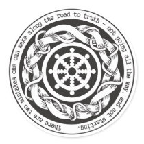 Road to Truth Dharma Wheel Sticker