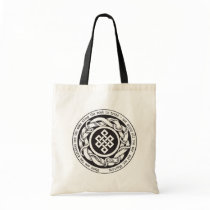 Road to Truth Endless Knot Canvas Bags