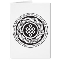 Road to Truth Endless Knot Greeting Card