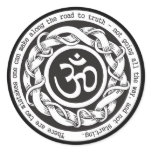 Road to Truth Om Round Sticker