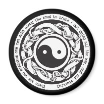Road to Truth Yin Yang Refrigerator Magnet