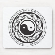 Road to Truth Yin Yang Mouse Pad